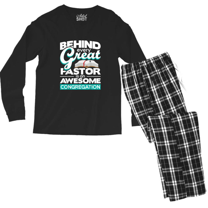 An Awesome Congregation - Pastor Preacher Minister Men's Long Sleeve Pajama Set by VincentKirizaChiriminami | Artistshot