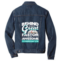 An Awesome Congregation - Pastor Preacher Minister Men Denim Jacket | Artistshot