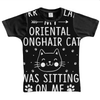 I'm Late My Oriental Longhair Cat Was Sitting On Me Funny T Shirt Graphic Youth T-shirt | Artistshot