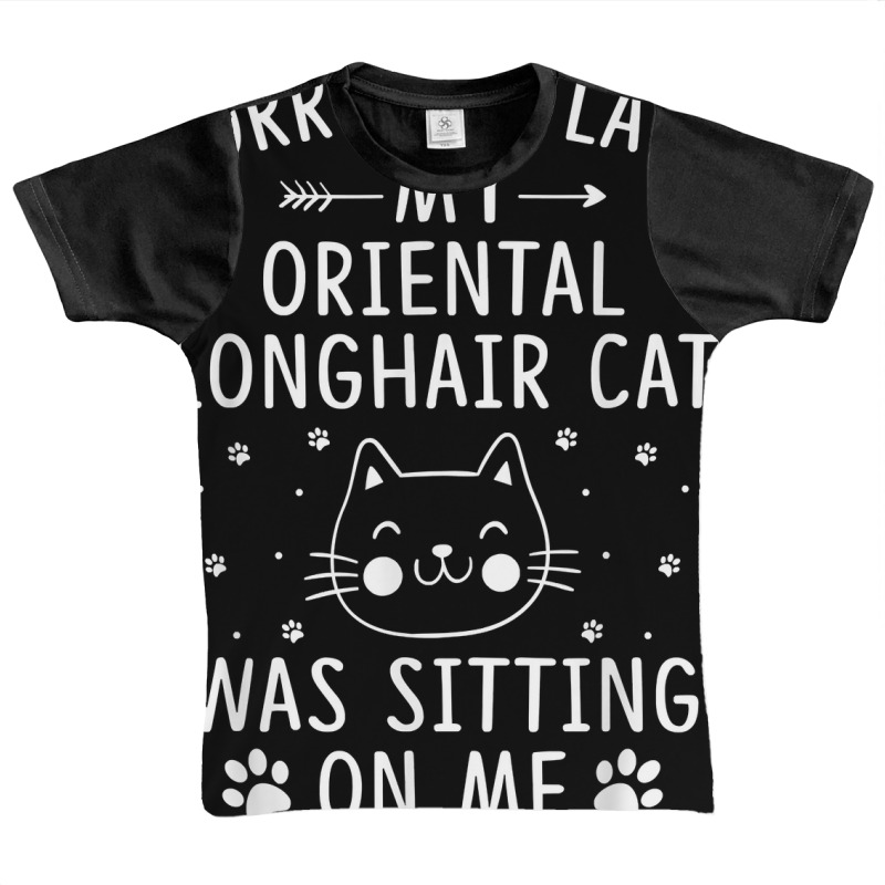 I'm Late My Oriental Longhair Cat Was Sitting On Me Funny T Shirt Graphic Youth T-shirt | Artistshot