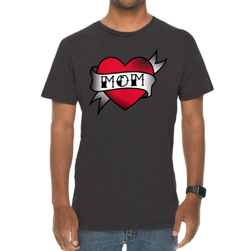 Mom Heart Tattoo Vintage T-shirt | Artistshot