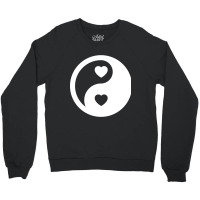 Ying Yang The Symbol Of Life & Death By Chinese Language Crewneck Sweatshirt | Artistshot