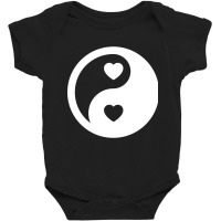 Ying Yang The Symbol Of Life & Death By Chinese Language Baby Bodysuit | Artistshot