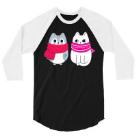 A Cat And An Owl Funny Pet Owner Cute Cutie Catowl Or Owlcat 4 3/4 Sleeve Shirt | Artistshot