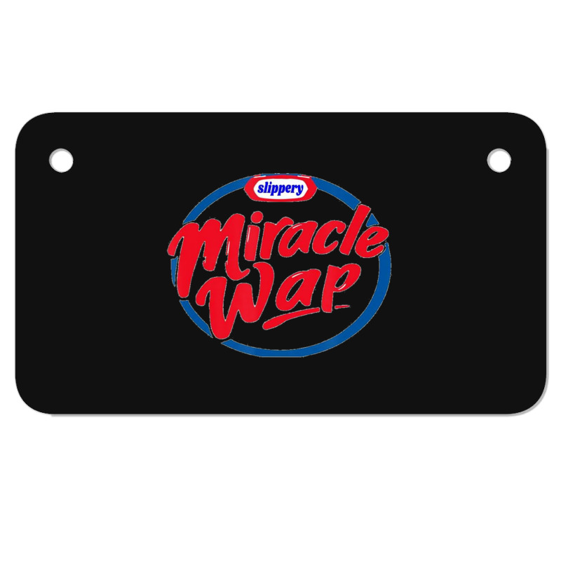 Miracle Wap Rap Song Lyric Motorcycle License Plate | Artistshot