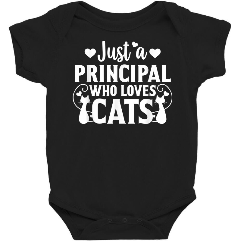 Just A Principle Who Loves Cat Lover Kitten Owner T Shirt Baby Bodysuit by anitrasargisg5b | Artistshot