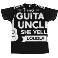 Mens Never Underestimate Guitar Uncle Guitar String Instrument T Shirt Graphic T-shirt | Artistshot