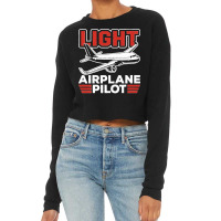 Light Airplane Pilot Private Small Airplane Aircraft Premium Cropped Sweater | Artistshot