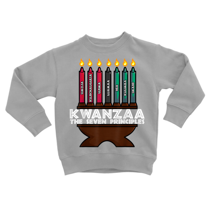 Kwanzaa Principles Kinara African American T Shirt Toddler Sweatshirt by adriacrogan7c3 | Artistshot