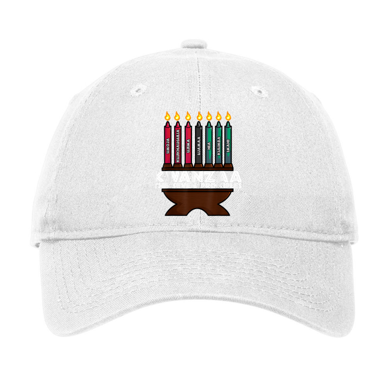 Kwanzaa Principles Kinara African American T Shirt Adjustable Cap by adriacrogan7c3 | Artistshot