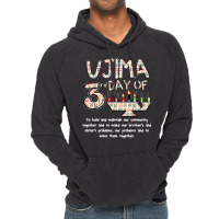 Kwanzaa Seven Principles Ujima 3 Rd Day Of Kwanzaa Kids T Shirt Vintage Hoodie | Artistshot