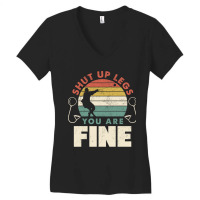 Track And Field Hammer Throwing Thrower Shut Up Legs Funny Women's V-neck T-shirt | Artistshot