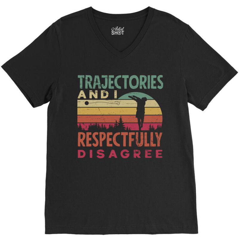 Track And Field Hammer Throwing Trajectories And I Funny V-neck Tee | Artistshot