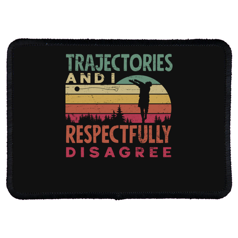 Track And Field Hammer Throwing Trajectories And I Funny Rectangle Patch | Artistshot