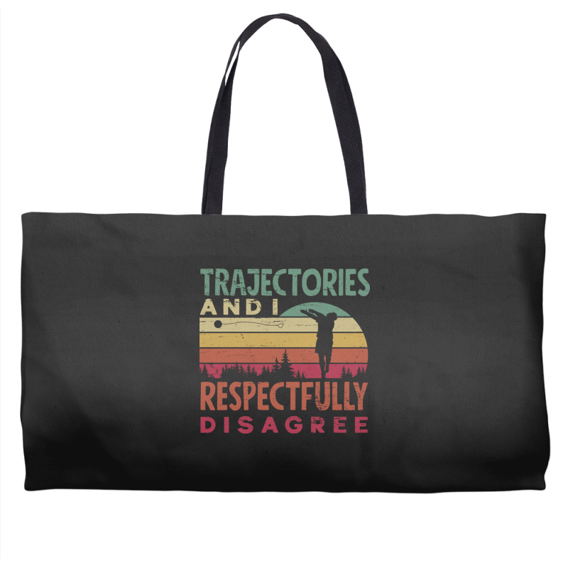 Track And Field Hammer Throwing Trajectories And I Funny Weekender Totes | Artistshot