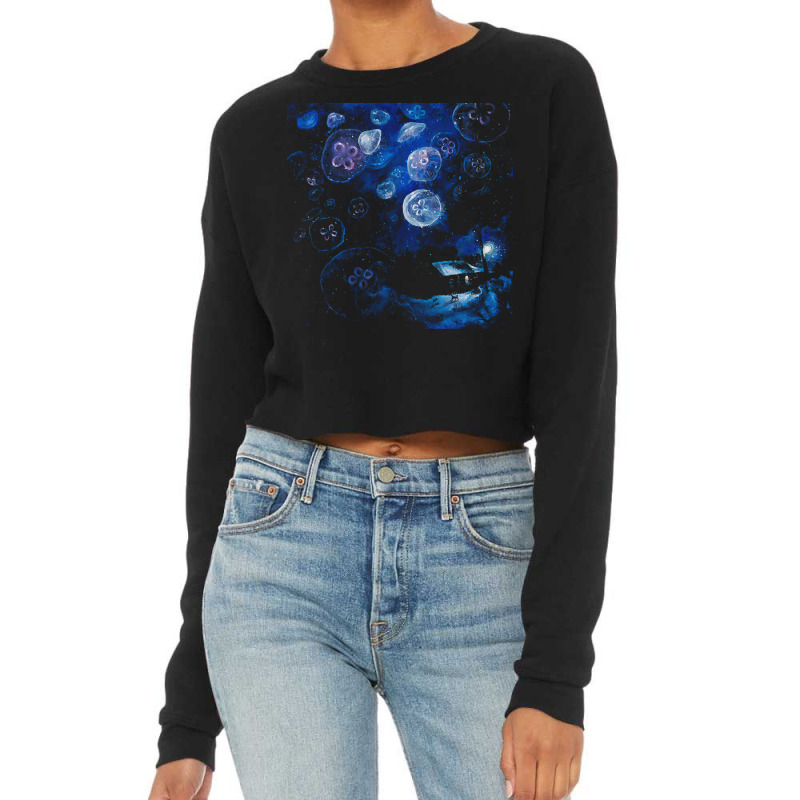 Jellyfish T  Shirt It's Jellyfishing Outside Tonight T  Shirt Cropped Sweater by ebertlance489 | Artistshot