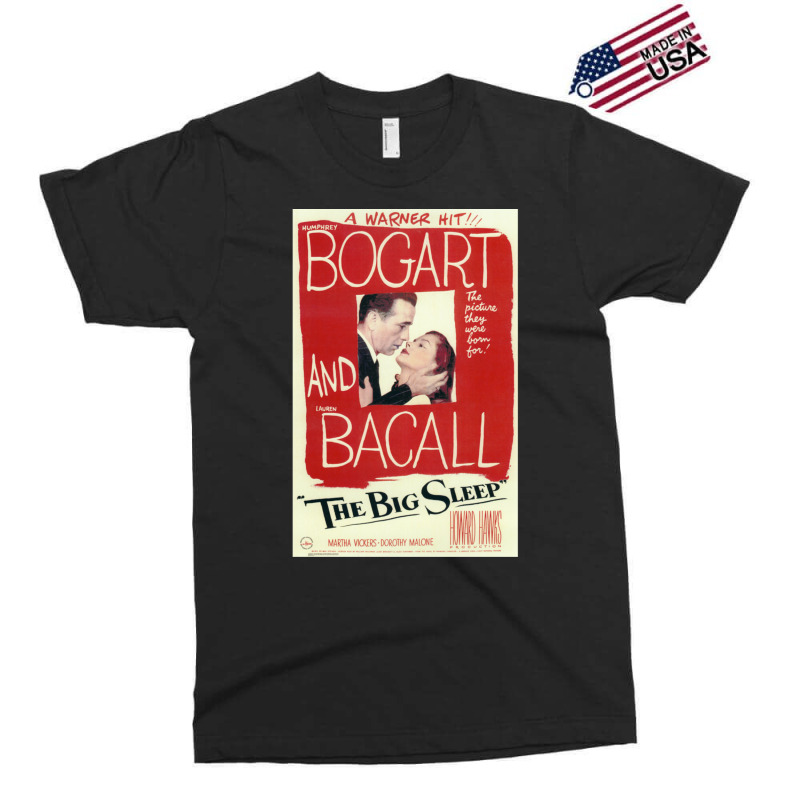 The Big Sleep - Vintage Movie Poster (bogart Exclusive T-shirt by LaurenJonsrudBedell | Artistshot