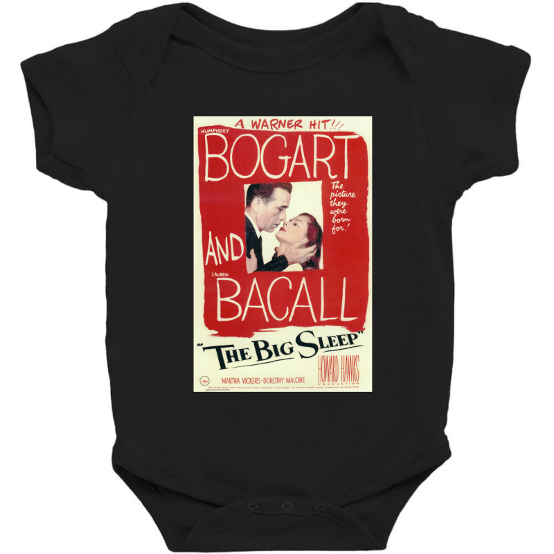 The Big Sleep - Vintage Movie Poster (bogart Baby Bodysuit by LaurenJonsrudBedell | Artistshot