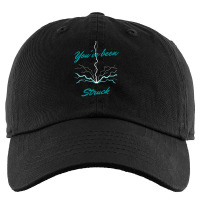 Thunder Struck Storm Quote Kids Cap | Artistshot