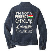 Kurdistan Flag Girl Shirt Kurdish Pride Souvenir Funny Women T Shirt Ladies Denim Jacket | Artistshot