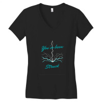 Thunder Struck Storm Quote Women's V-neck T-shirt | Artistshot