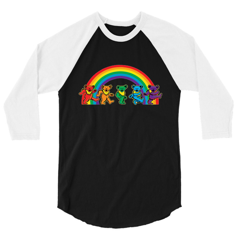 Rainbow Grateful Dancing 3/4 Sleeve Shirt | Artistshot