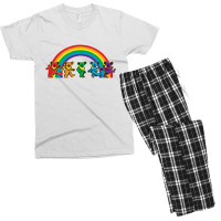 Rainbow Grateful Dancing Men's T-shirt Pajama Set | Artistshot