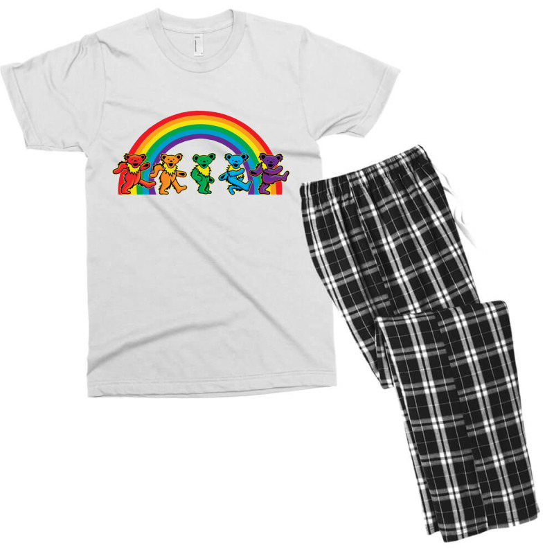 Rainbow Grateful Dancing Men's T-shirt Pajama Set | Artistshot