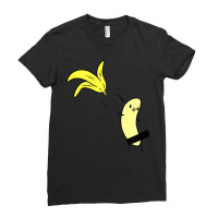 Cute Naked Undressing Banana Halloween Costume Gift Ladies Fitted T-shirt | Artistshot