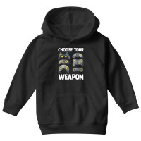 Video Game Controller Choose Your Weapon Esports Gamer Youth Hoodie | Artistshot