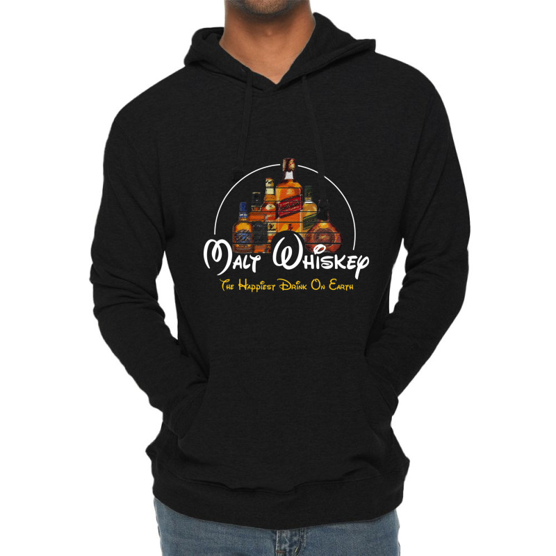 Malt Whiskey Happiest Drink Funny Pun Parody Lightweight Hoodie | Artistshot