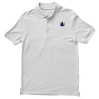 Initial A College Varsity Letter Name Initial Baseball Pink Men's Polo Shirt | Artistshot