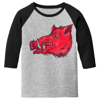 Heart The Hogs Graphic Novelty Love The Razorback Tshirts Youth 3/4 Sleeve | Artistshot