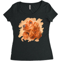 English Cocker Spaniel T  Shirt English Cocker Spaniel T  Shirt (1) Women's Triblend Scoop T-shirt | Artistshot