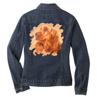 English Cocker Spaniel T  Shirt English Cocker Spaniel T  Shirt (1) Ladies Denim Jacket | Artistshot