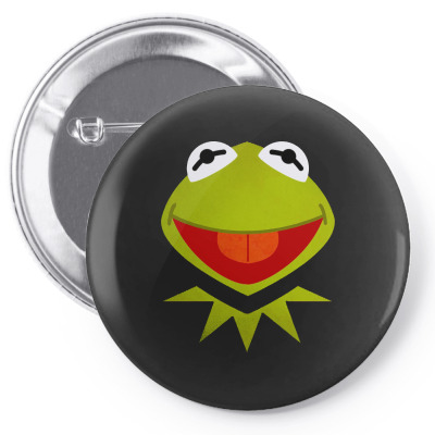 Funny Kermit Illustration Pin-back Button Designed By Rosdiana Tees