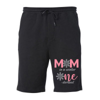 Mom Of The Birthday Girl Winter Onederland 1st Birthday Fleece Short | Artistshot