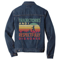 Track And Field Javelin Throwing Thrower Trajectories Funny Men Denim Jacket | Artistshot