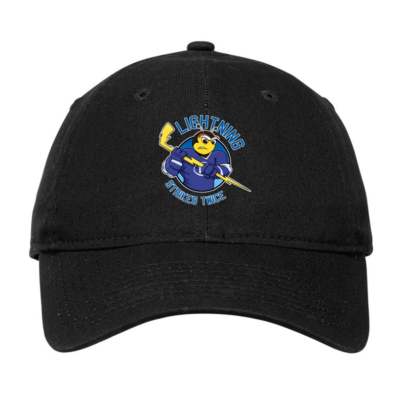 Lightning Strikes Twice Hockey Champions Thunderbug Adjustable Cap by SparkleTzeremes | Artistshot