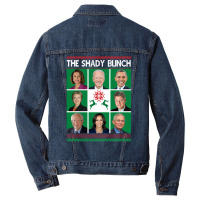 The Shady Bunch Pelosi Biden Obama Kamala Ugly Christmas Sweatshirt Men Denim Jacket | Artistshot