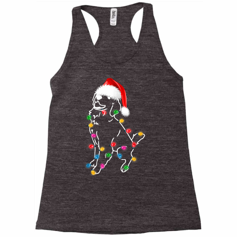 Golden Retriever Dog Lights Christmas Matching Family T Shirt Racerback Tank by nejnda | Artistshot