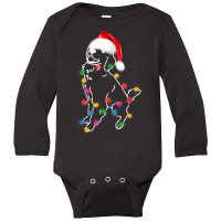 Golden Retriever Dog Lights Christmas Matching Family T Shirt Long Sleeve Baby Bodysuit | Artistshot