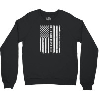 Her Fight American Flag Colorectal Bowel Colon Cancer Awareness Crewneck Sweatshirt | Artistshot