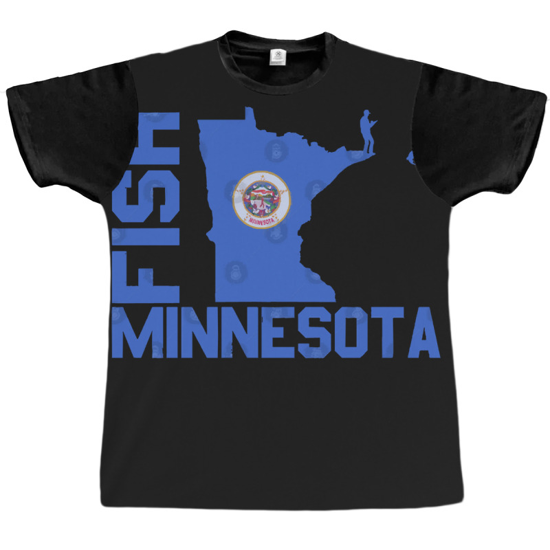 Fish Minnesota Graphic T-shirt | Artistshot