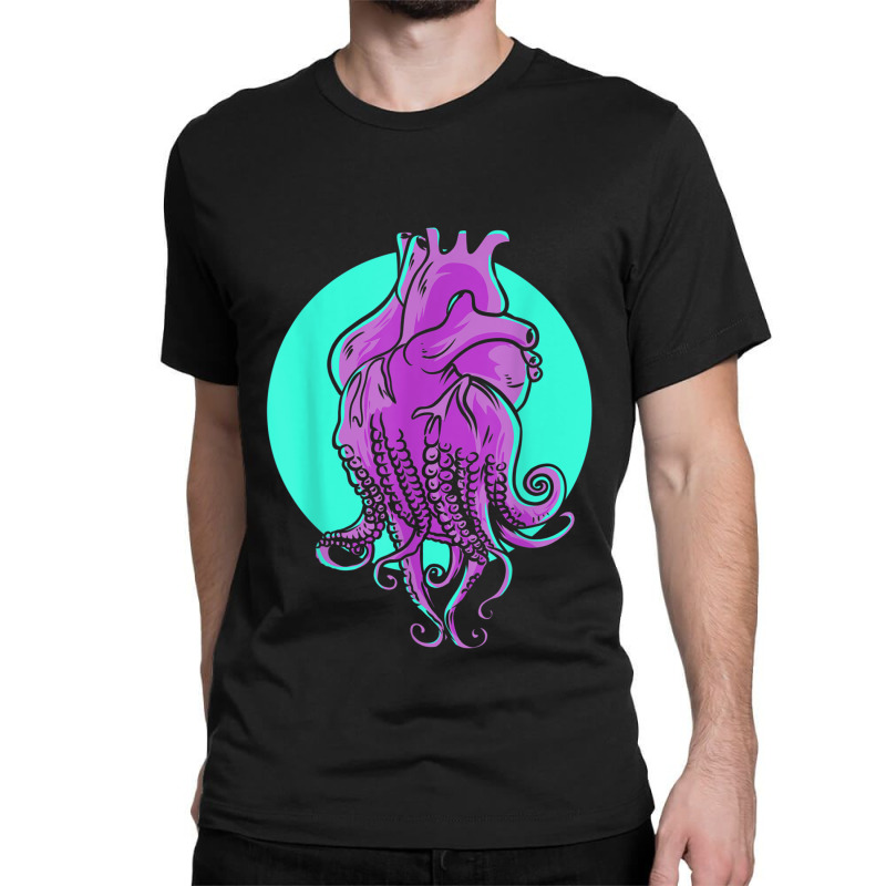 Octopus Tentacles Anatomical Heart Cardiologist Heart Expert Classic T-shirt by AbeaJuanje | Artistshot