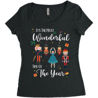 Its The Most Wonderful Time Of The Year Nutcracker Squad Women's Triblend Scoop T-shirt | Artistshot