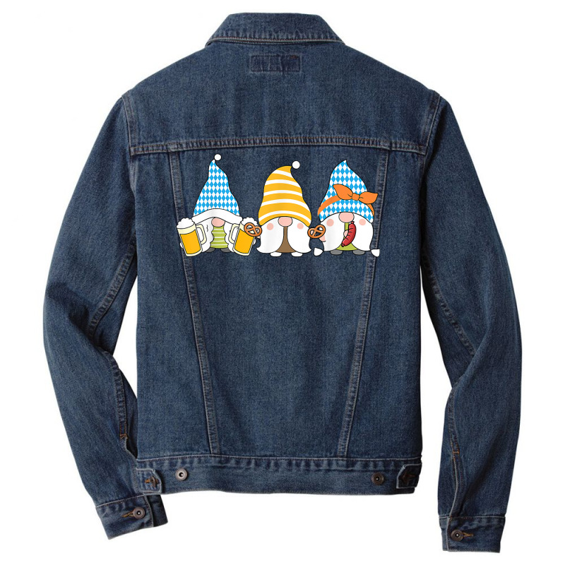 Gnomes Eating Oktoberfest Prfetzel Sausage Bratwurst German T Shirt Men Denim Jacket by ayedencoplon | Artistshot