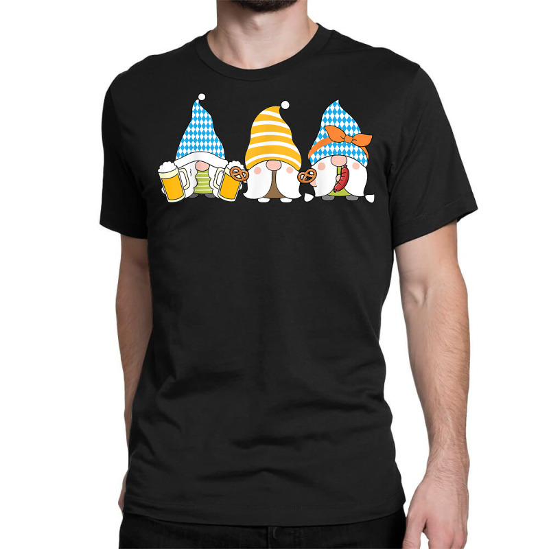 Gnomes Eating Oktoberfest Prfetzel Sausage Bratwurst German T Shirt Classic T-shirt by ayedencoplon | Artistshot