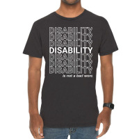 Disability Is Not A Bad Word, Happy Disability Pride Month Vintage T-shirt | Artistshot