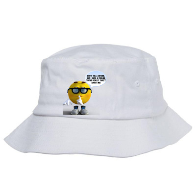 Funny Meme Don´t Tell Anyone Cartoon Funny Character Meme T-shirt Bucket Hat Designed By Arnaldo Da Silva Tagarro